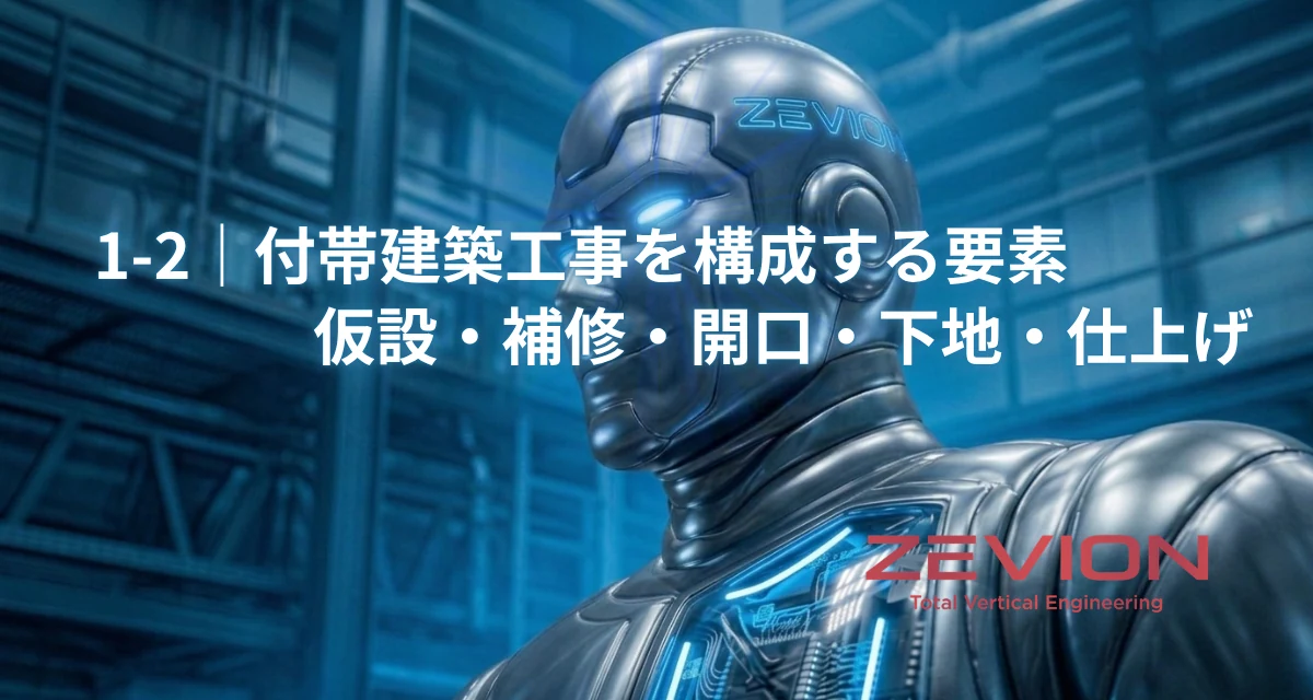 エレベーター付帯建築工事の種類を紹介するイメージ